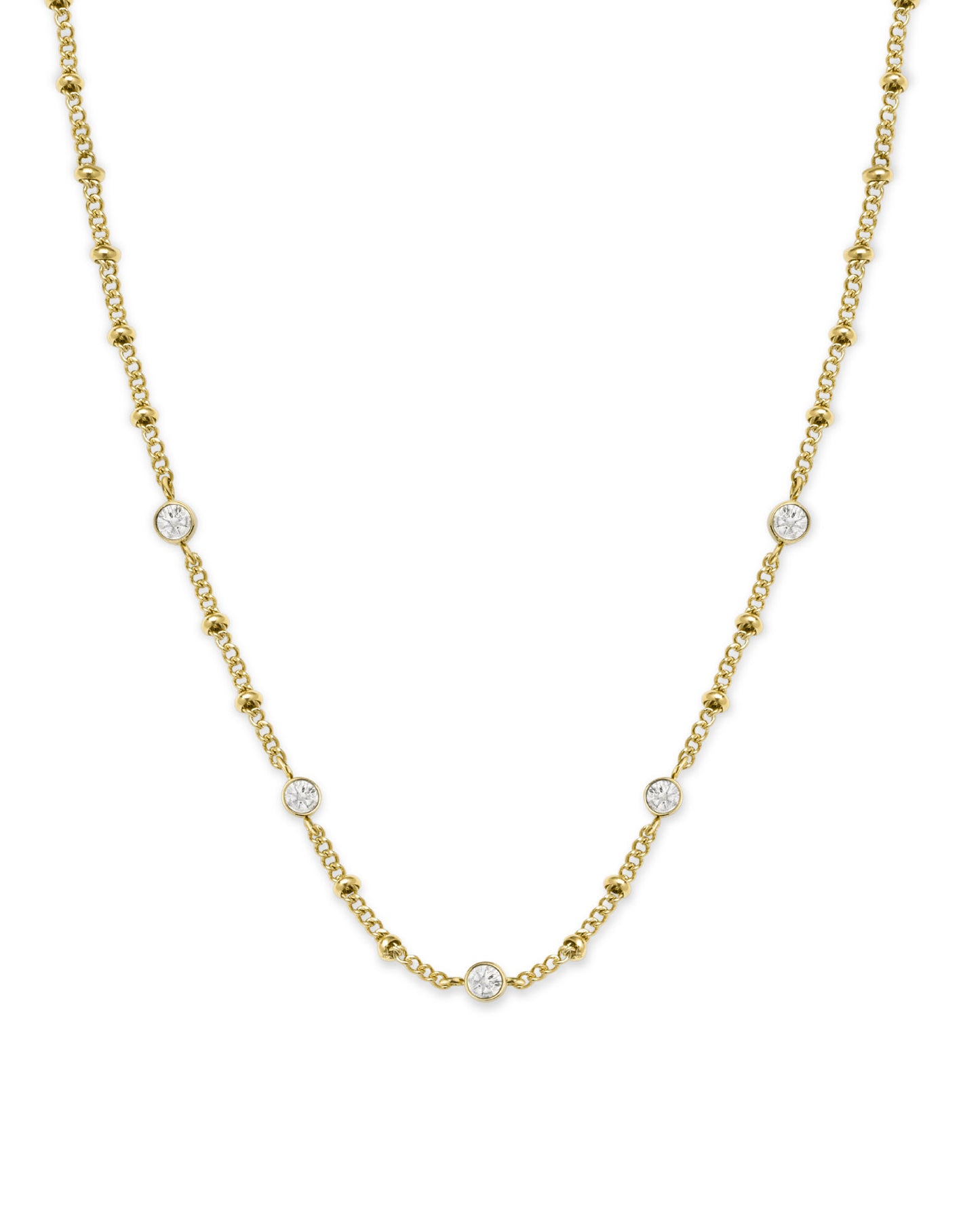 Rosefield Crystal Necklace Gold