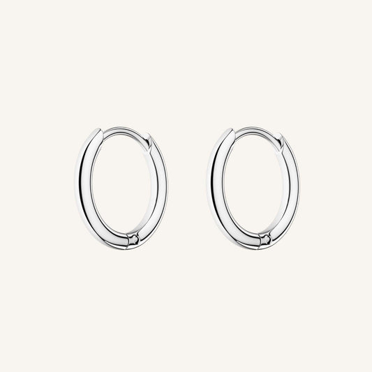 Rosefield Small Hoops Silver