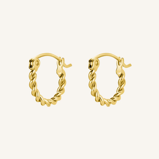 Rosefield Twisted Hoops Gold