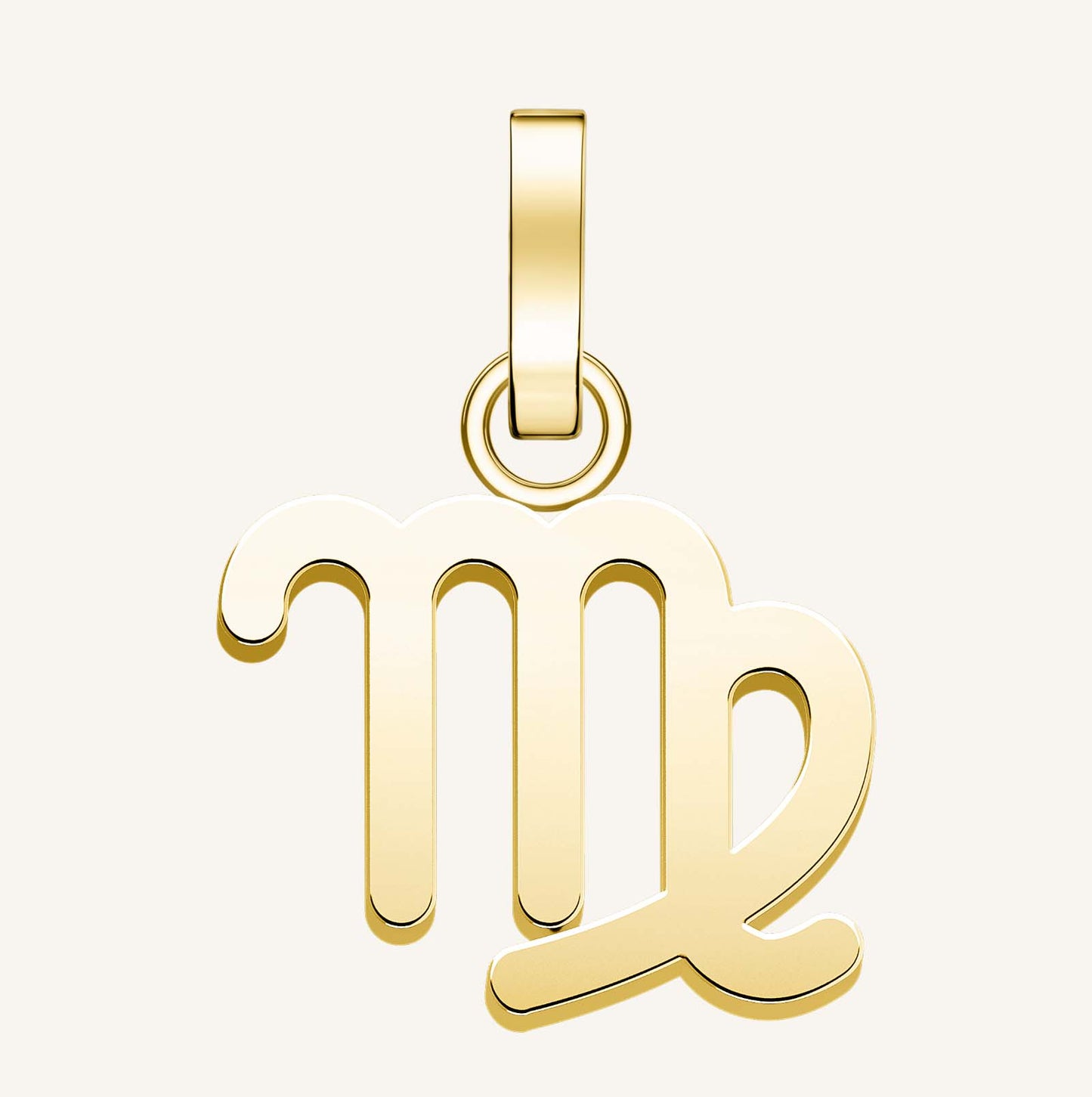Rosefield Pendant Gold Zodiac Symbol Virgo