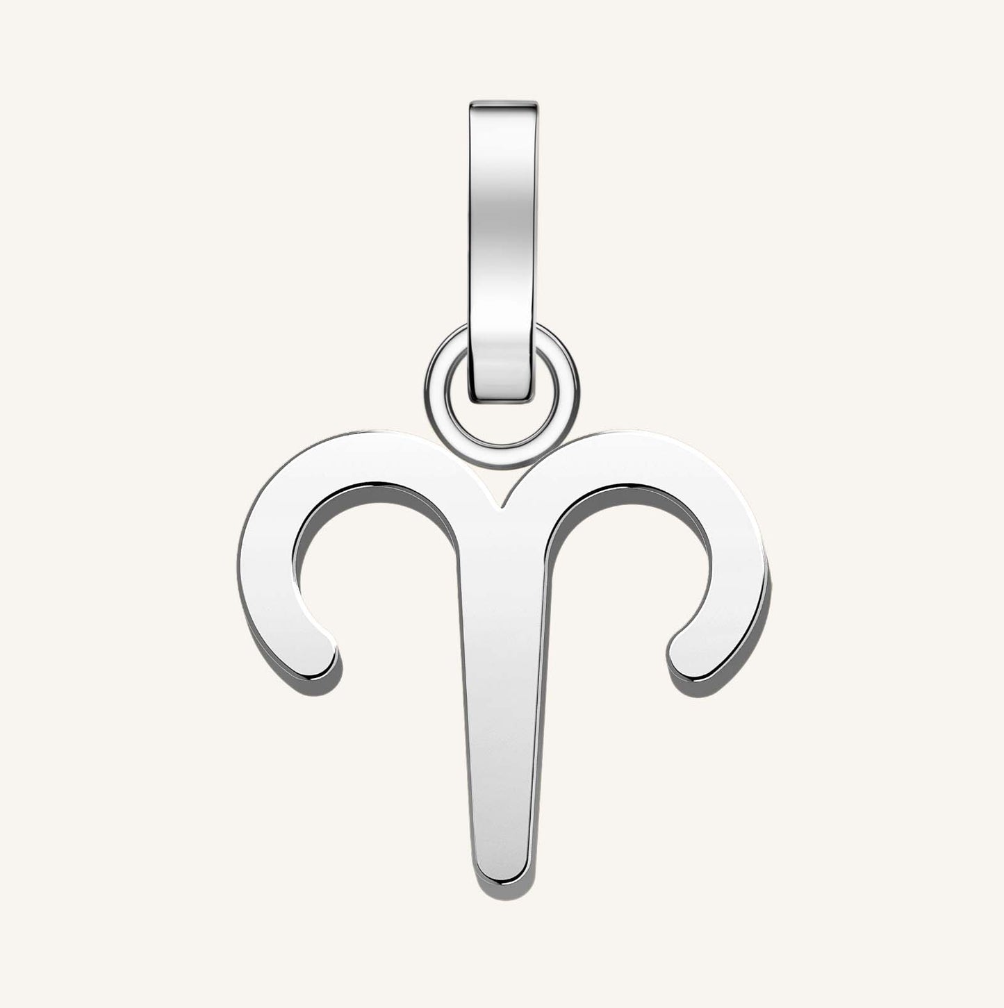 Rosefield Pendant Silver Zodiac Symbol Aries