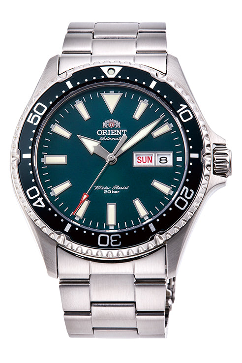 Orient Mako III Steel Bracelet Turquoise Dial