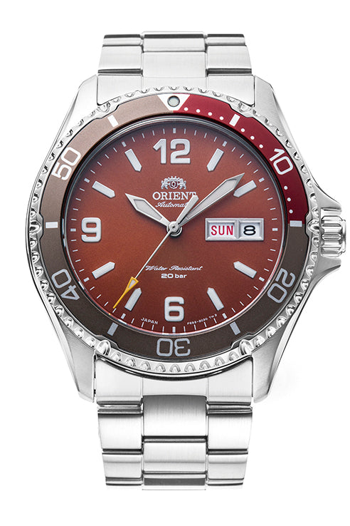 Orient Mako 2023 Steel Bracelet Red Dial