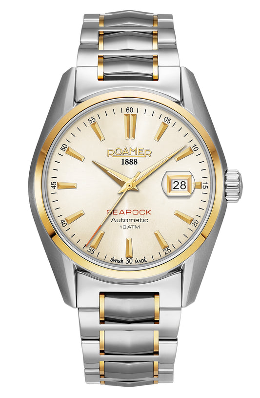 Roamer Searock Automatic I Yellow Gold Bi-Colour Bracelet Champagne Dial